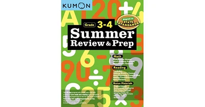 Kumon Summer Review Prep 3-4 by Kumon Publishing