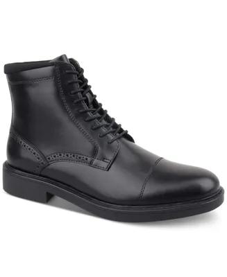 Alfani Men's Elroy Lace-Up Cap-Toe Boots, Created for Macy's