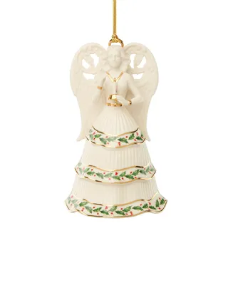 Lenox Angel Bell Holding Candle Ornament