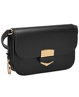 Fossil Lennox Flap Leather Crossbody Bag