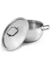 BergHOFF Belly 18/10 Stainless Steel 5.5 Quart Stockpot with Lid