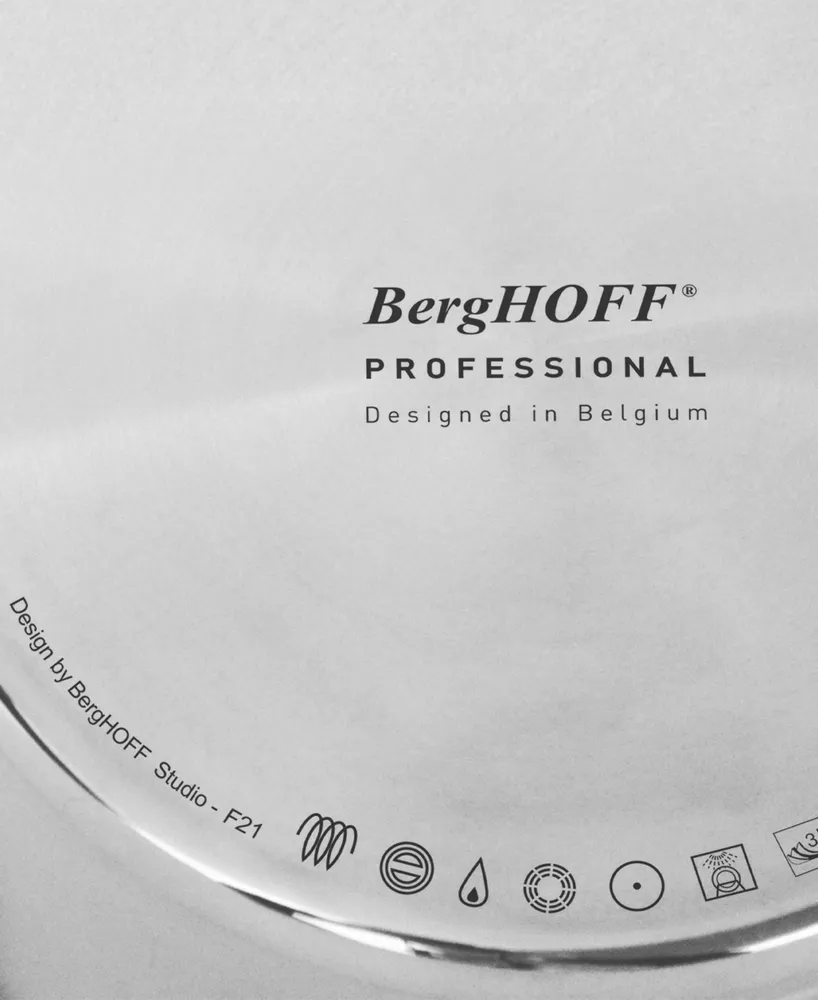 BergHOFF Professional Tri-Ply 18/10 Stainless Steel 2 Piece Fry Pan Set