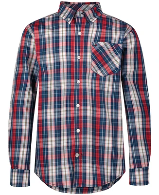 Tommy Hilfiger Toddler Boys Long Sleeve Classic Tommy Plaid Shirt