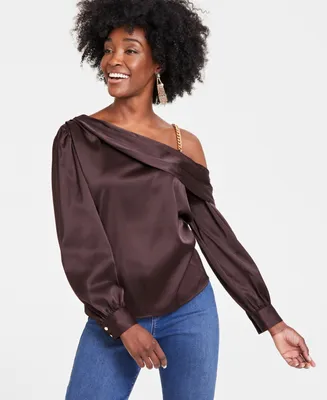 I.n.c. International Concepts Women's One-Cold-Shoulder Top, Created for Macy's