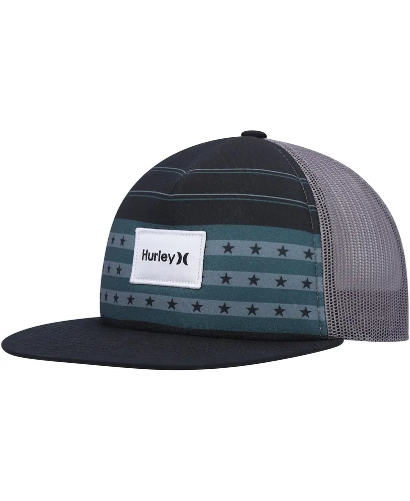 Men's Hurley Black United Trucker Snapback Hat