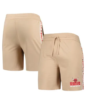 Men's Concepts Sport Tan Chicago Bulls Team Stripe Shorts