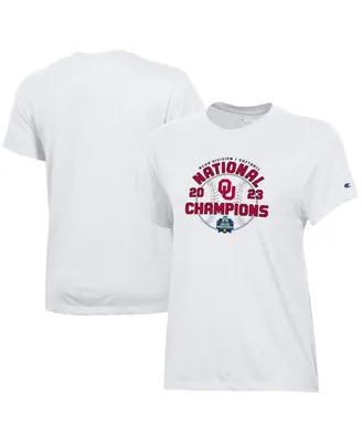 Women's Champion White Oklahoma Sooners 2023 Ncaa Softball College World Series Champions Locker Room T-shirt