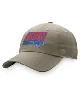 Men's Top of the World Khaki Smu Mustangs Slice Adjustable Hat