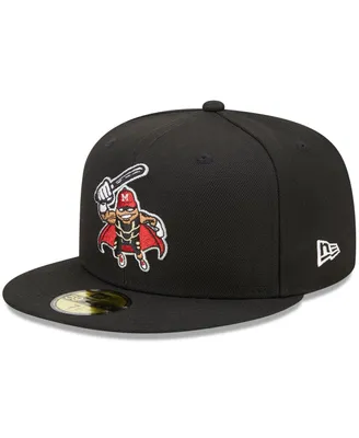 Men's New Era Black Modesto Nuts Marvel x Minor League 59FIFTY Fitted Hat