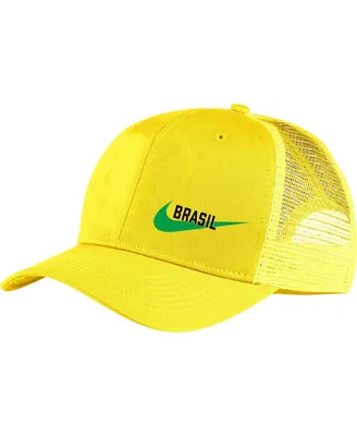 Men's Nike Yellow Brazil National Team Classic99 Trucker Snapback Hat