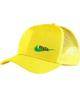 Men's Nike Yellow Brazil National Team Classic99 Trucker Snapback Hat