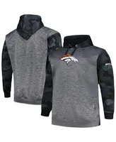 Men's Fanatics Heather Charcoal Denver Broncos Big and Tall Camo Pullover Hoodie