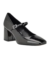 Calvin Klein Women's Jatlee Mary Jane Square Toe Block Heel Janes