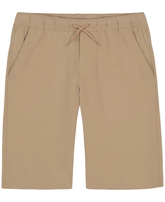 Nautica Big Boys Uniform Husky Lowell Stretch Khaki Jogger Shorts