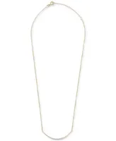 Wrapped Diamond Curved Bar Statement Necklace (1/4 ct. t.w.) in 14k Gold, 15" + 2" extender, Created for Macy's