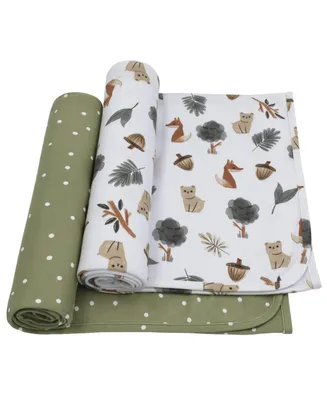 Living Textiles Baby Boys or Baby Girls Printed Swaddle Blankets, Pack of 2