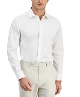 Alfani Men's Regular-Fit Temperature Regulating Solid Dress Shirt, Created for Macy's