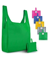 Zulay Kitchen 5 Pack 50 Pound Reusable Grocery Bags - With Handles