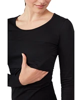 Modern Eternity Maternity Charlotte Long Sleeves Round Neck Nursing Top