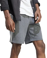 adidas Men's 3-Stripes 10" Fleece Shorts