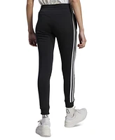 adidas Women's 3-Stripe Cotton Fleece Sweatpant Jogger