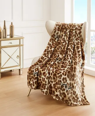 Juicy Couture Plush Throw, 50" x 70"