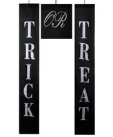 Set of 3 Trick or Treat Outdoor Halloween Banners, 19.25"