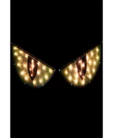 42" Lighted Eyes Halloween Window Silhouette Decoration