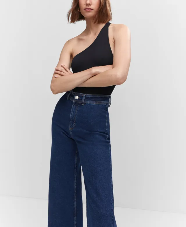 Higher High-Waisted Cotton-Hemp Blend Flare Jeans