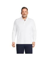 Lands' End Big & Tall Long Sleeve Supima Interlock Polo Shirt