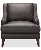 Collyn 34" Modern Leather Chair, Created for Macy's
