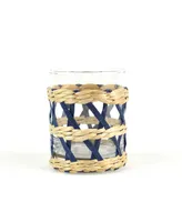 8 Oak Lane Glass Rattan Old Fashion