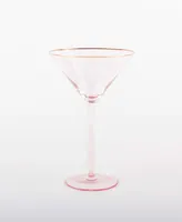 8 Oak Lane Glass Stemmed Martini Glasses, Set of 4