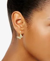 And Now This Cubic Zirconia Butterfly Drop Earring