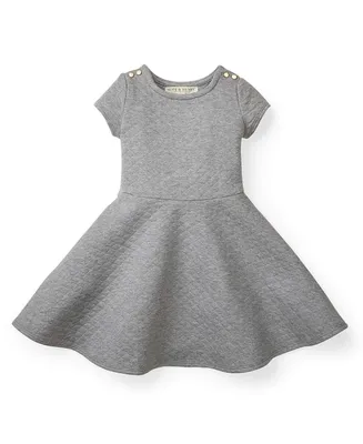 Hope & Henry Baby Girls Quilted Matelasse Fit and Flare Dress