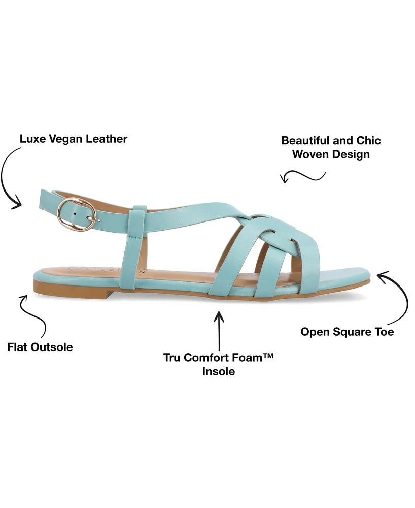 Journee Collection Women's Alorra Flat Sandals