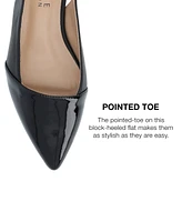 Journee Collection Women's Bertie Two Tone Slingback Flats