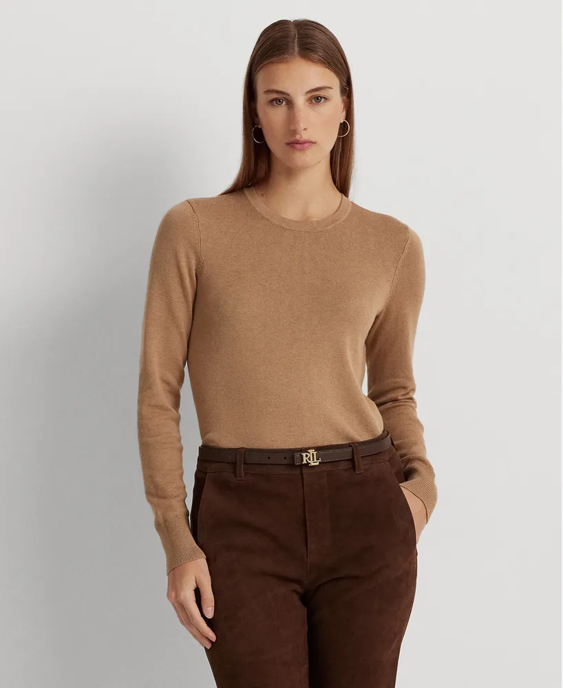 Lauren Ralph Women's Cotton-Blend Sweater