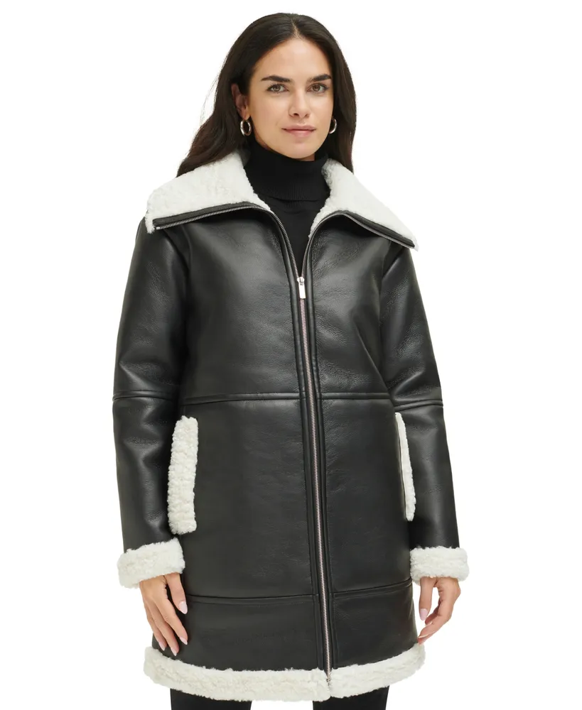 Calvin Klein Women's Faux Shearling Lined Jacket