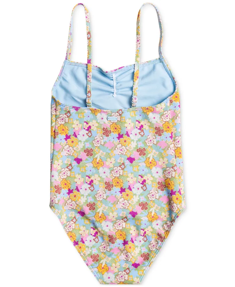 Roxy Big Girls Nostalgic Seaside Floral One-Piece Swimsuit