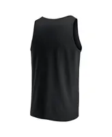 Men's Fanatics Black Army Black Knights Block Arch Tank Top