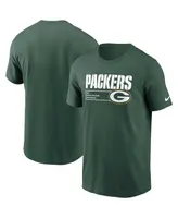 Men's Nike Green Green Bay Packers Division Essential T-shirt