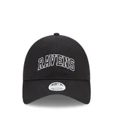 Women's New Era Black Baltimore Ravens Collegiate 9TWENTY Adjustable Hat