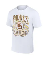 Men's Darius Rucker Collection by Fanatics White San Diego Padres Distressed Rock T-shirt