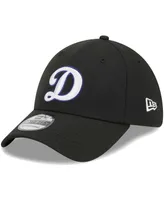 Men's New Era Black Los Angeles Dodgers Logo 39THIRTY Flex Hat