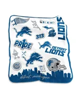 Detroit Lions 50'' x 60'' Native Raschel Plush Throw Blanket