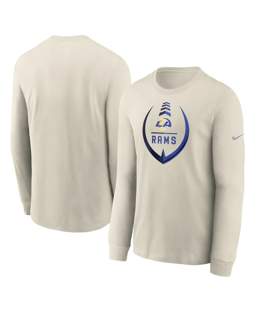 Men's Nike Bone Los Angeles Rams Icon Legend Long Sleeve Performance T-shirt