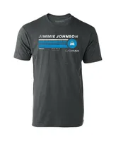 Men's Legacy Motor Club Team Collection Heather Charcoal Jimmie Johnson Hot Lap T-shirt