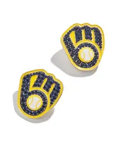 Women's Baublebar Milwaukee Brewers Statement Stud Earrings - Gold