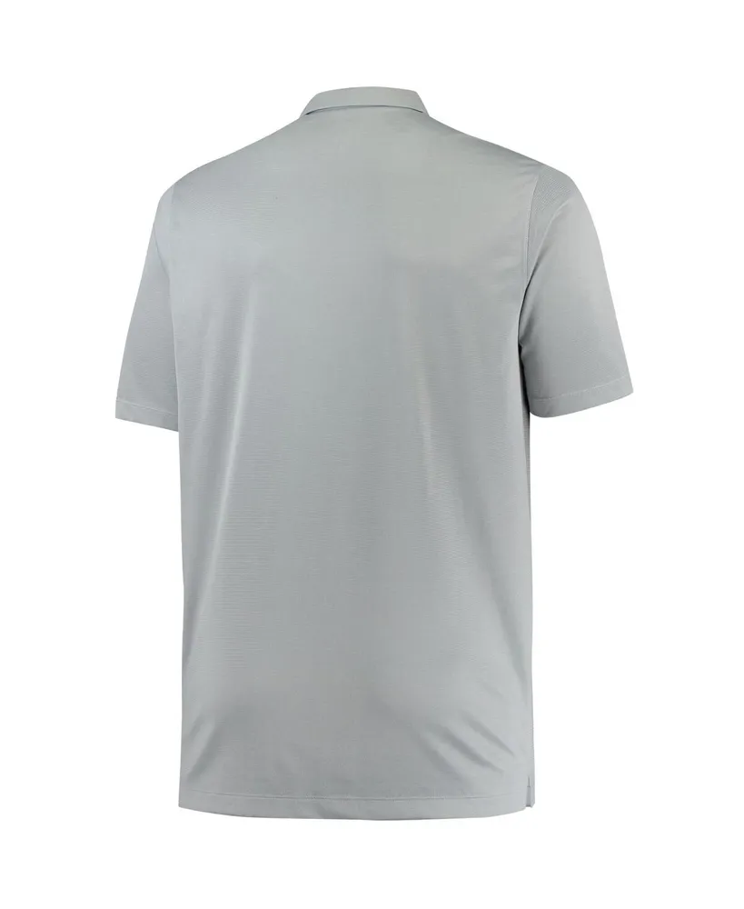 Men's Nike Heathered Gray Clemson Tigers Big and Tall Performance Polo Shirt